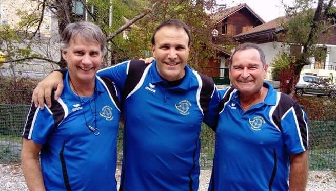Jean-Claude Kallen, Vito Ciardo et André Jutzet au 10h de Sallanches (F) - samedi 6 octobre 2018