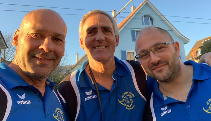 Mini Masters de Bienne
Georges Walder, Claude Arnaud, Patrick Pythoud (classé 5ème) (16 et 17 février 2019)