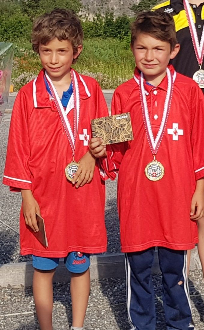 Mickaël Rothlisberger (Le Camp) associé à Quentin Maret-Collet (La Versoisienne) Champion de Suisse 2019 catégorie Cadets.