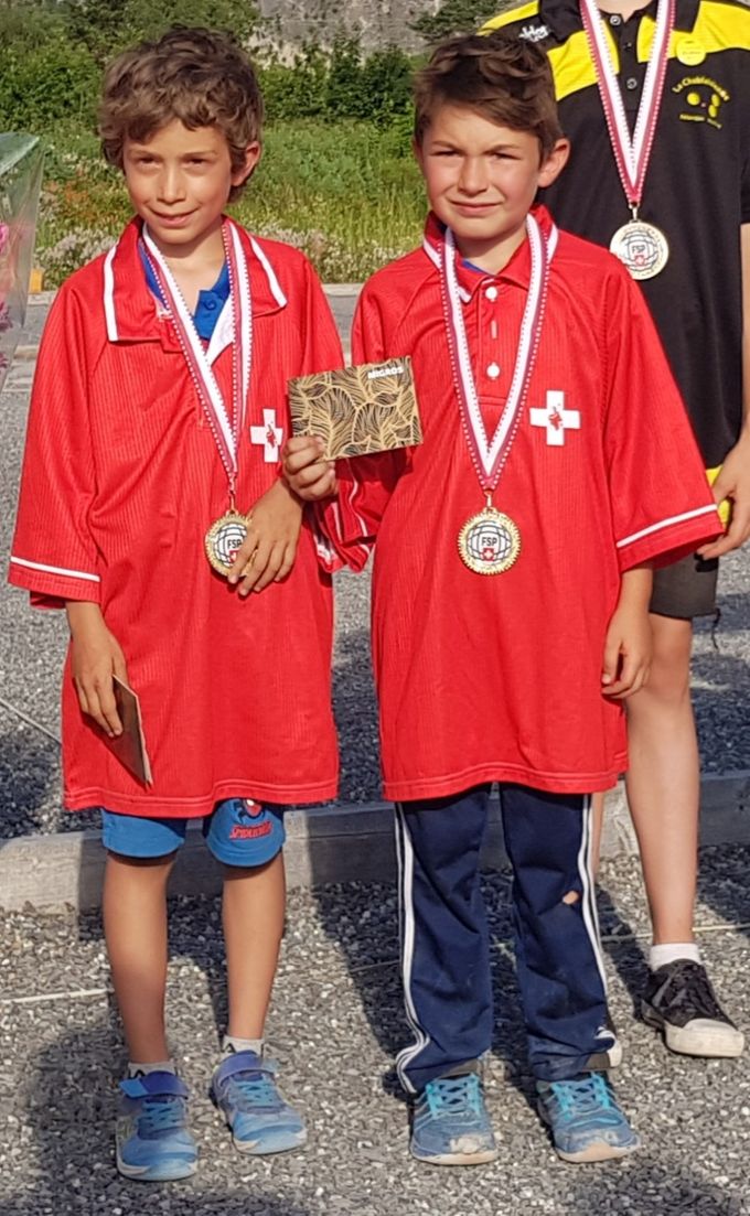 Mickaël Rothlisberger (Le Camp) associé à Quentin Maret-Collet (La Versoisienne) Champion de Suisse 2019 catégorie Cadets.