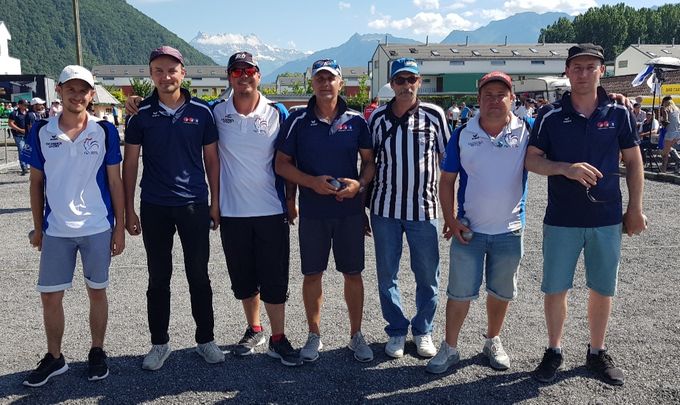 Les finalistes du championnat de Suisse triplettes B Seniors 2019.
La Sportive Française champion de Suisse (Pittet Julien, Randin Marc, Frelechoz Denis) 
PC Zurich finaliste (Girard Etienne, Landert Nicola, Ibraj Agron)