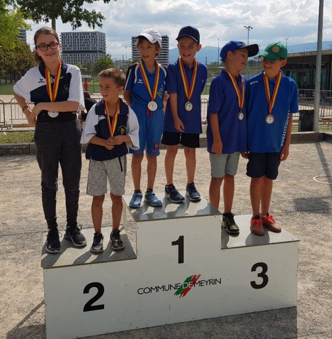Podium Championnat Genevois doublettes Cadets 2019
14.07.2019