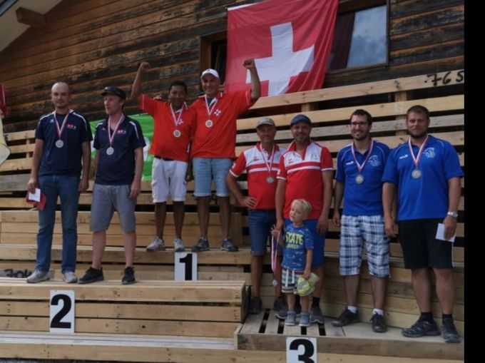 Podium Seniors - Championnat de Suisse Doublettes 2019 - 17-18 août -  Yverdon
