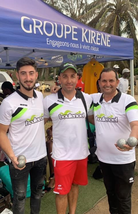 Maiky Molinas, Frédéric Bauer, Joseph Molinas vainqueur du 2ème OPEN INTERNATIONAL de Dakar. (15-16 et 17 novembre)