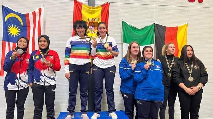 12 au 15 mai 2022 - Danemark DOUBLETTES FEMMES
1. ESPAGNE - CHAMPIONNE DU MONDE
2. MALAISIE
3. ITALIE
3. ALLEMAGNE